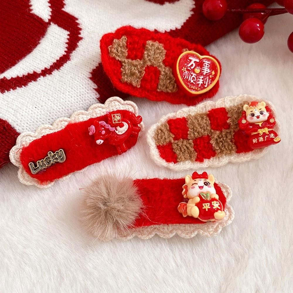 Hair Clip Japanese Kimono Headwear Hanfu New Year Red Hairpin  Cheongsam