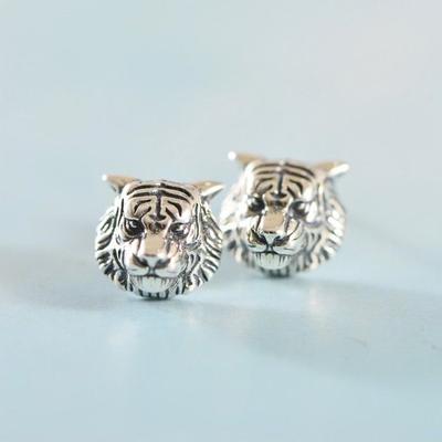 Mode Temperament Alte Ohrstecker Damenohrringe Hohl Tigerkopf Persönlichkeit Dominante Ohrringe Schmuck