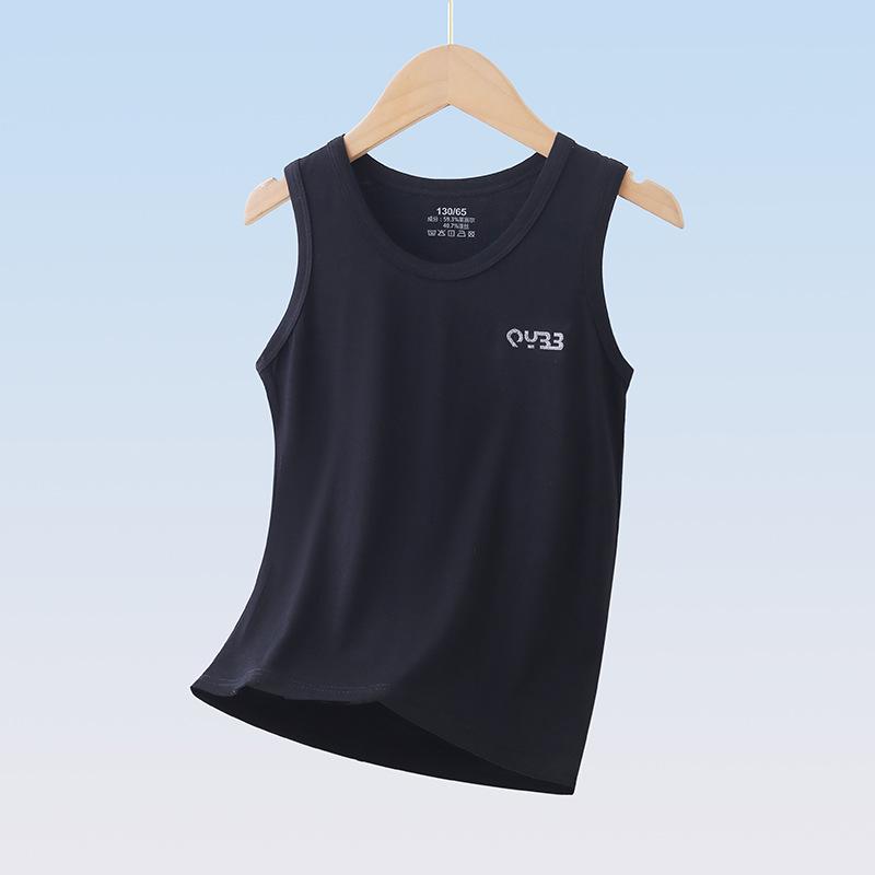 Lyocell Kids' Sleeveless Summer Vest Pajamas - Boys' & Girls' Tank Top