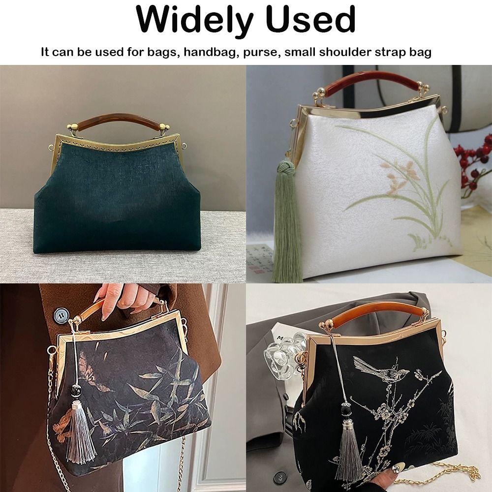 Mini Metal Pungramme Kys Lås Taske Beslag Vintage Pung Lås Ramme Taske Kys Lås Lås DIY Håndarbejde