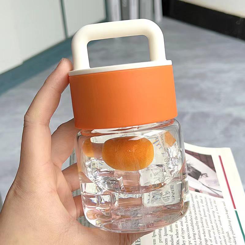 Mini Portable Fat Cup, Small Fresh Glass Cup, High-looking Portable Water Cup, Ins Style Milk Tea Coffee Milk Cup