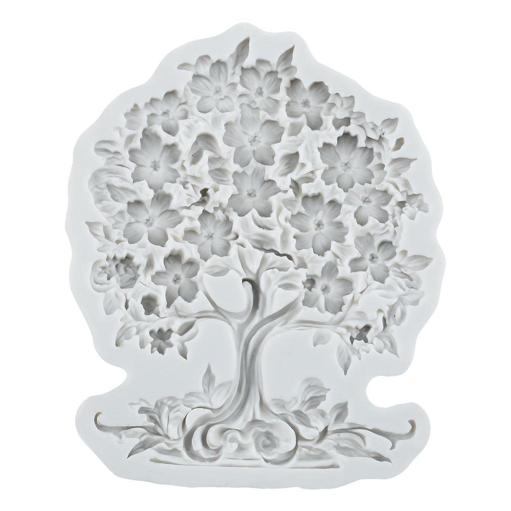 Life Tree Silicone Mold Tree Fondant Molds Cake Decorating Tools Cupcake Topper Candy Resin Clay Chocolate Gumpaste Mold