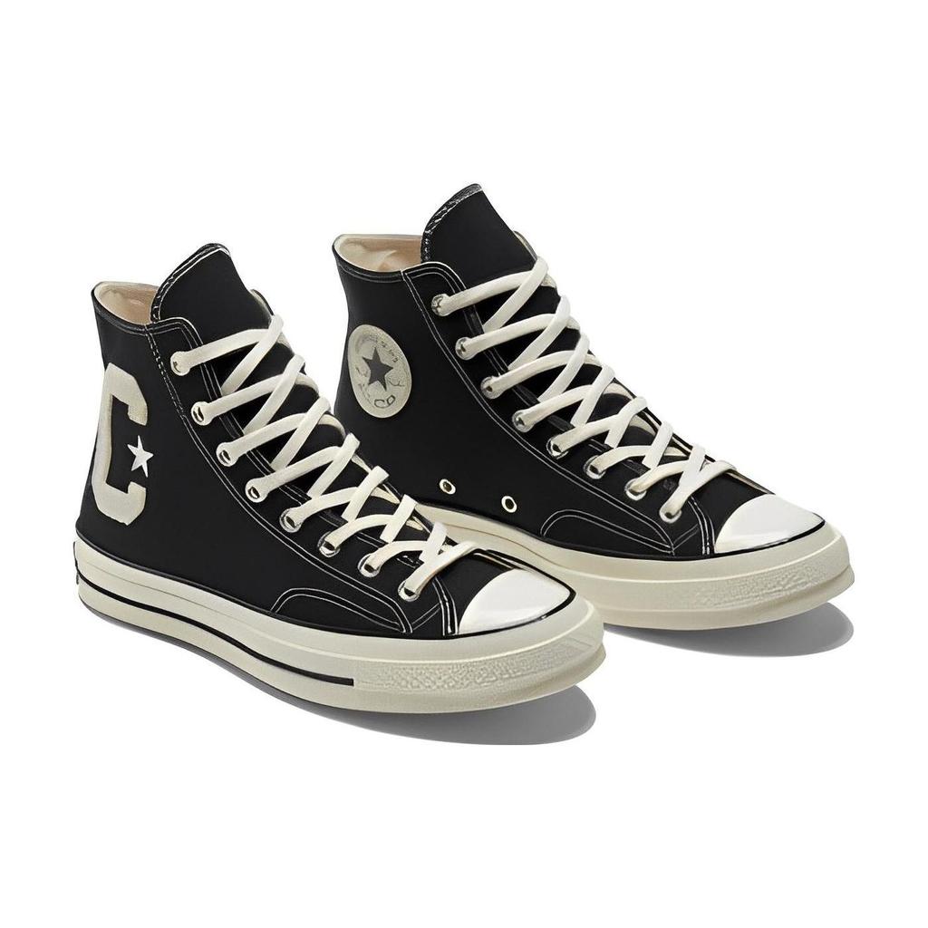 Converse 1970er Chuck Taylor All Star Trendige Bequeme Vielseitige High-Top Canvas Schuhe Unisex Sneaker Schwarz A05967C