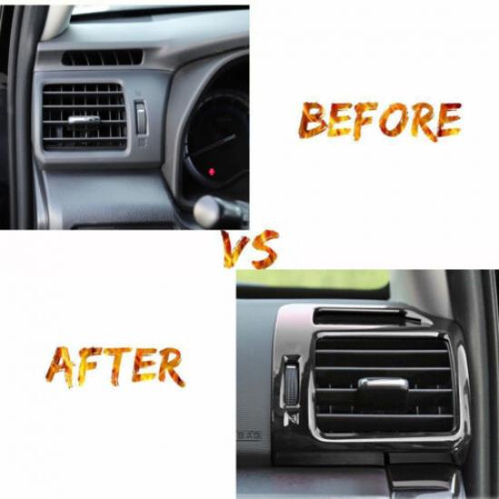Black Side Ac Air Conditioner Vent Outlet Decor Cover Trim Bezel For 4runner 10+