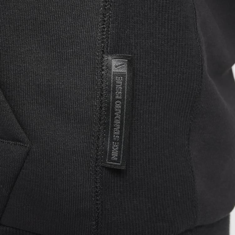 Nike Dri-Fit LeBron Standard Issue Basketball Hoodie Long Sleeve Kids Hoodies Black Light-Ivory HF4264-010