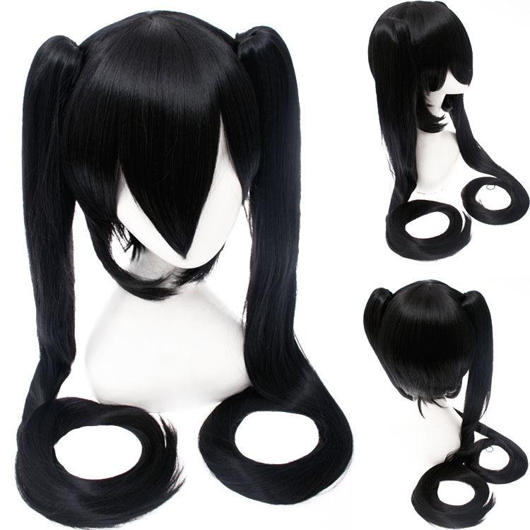 28 Colori Mi Ku Parrucca Cosplay Lunga Resistente al Calore Capelli Sintetici Code di Cavallo con Clip Feste di Halloween Parrucche + Cuffia per Parrucca Snow Mi Ku