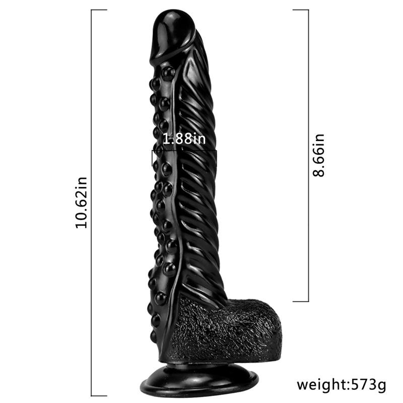 Front Female Thread Granular Massage Female Simulation Dildo Adult Sex Toys
