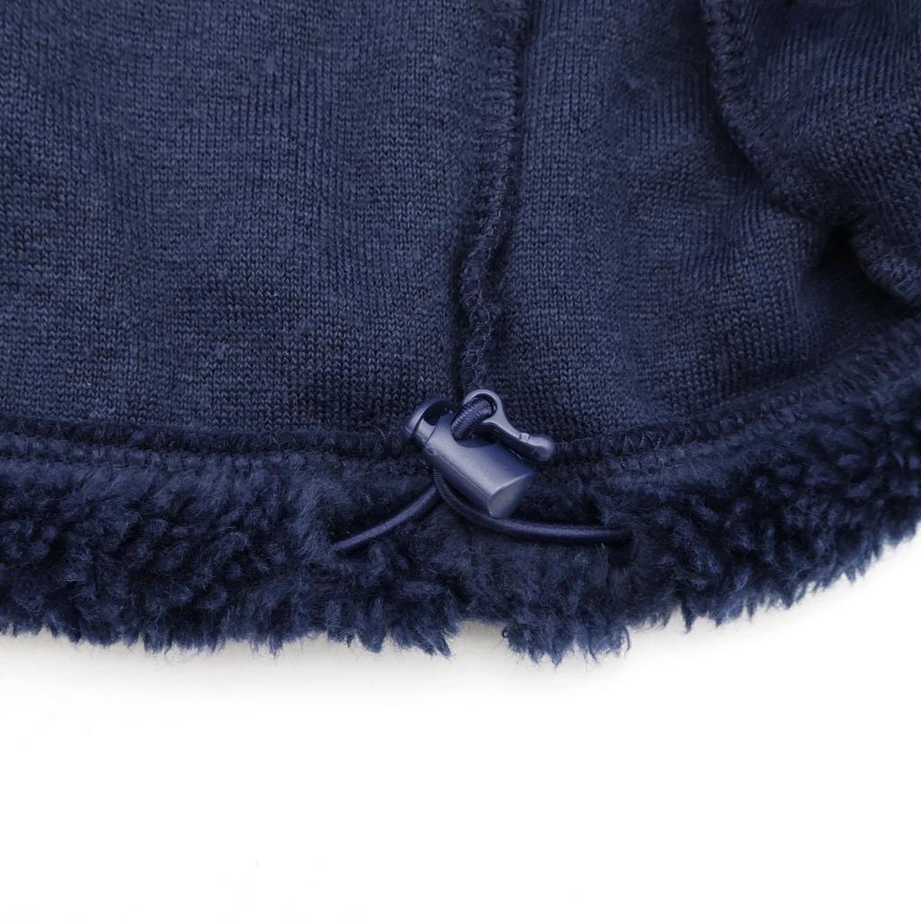 Supreme Shoulder Logo Fleece Jacket Navy