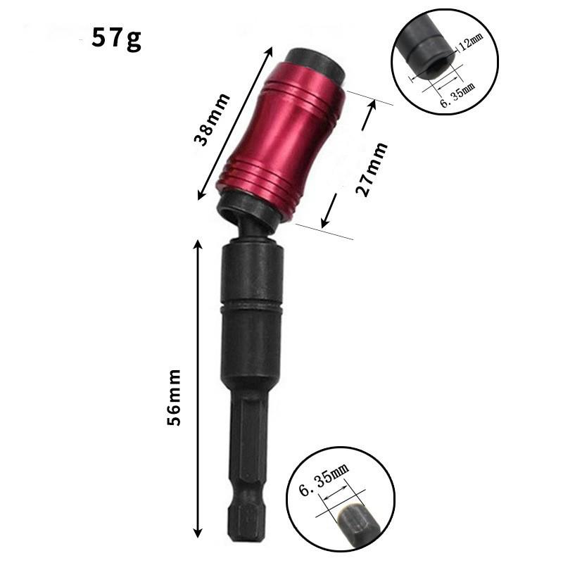 1/4 "Sechskant-Magnetring-Schraubendreher-Bits Bohrer Handwerkzeuge Bohrer-Verlängerungsstange Schnellwechselhalter Antriebsführung Schraube Bohrerspitze