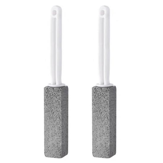 2 Stück Bimsstein Toilettenbürste Ergonomischer kurzer langer Griff Kratzfrei Nein