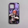 Cool Anime M-Makima Phone Case For iPhone 16 15 14 13 12 11 Pro Max Black Matte Multicolor Laser Metallic Aurora Cover