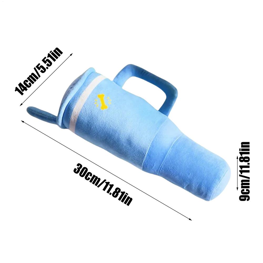 Squeaky Toys For Dogs Plush Water Cup Chew Toy For Puppy Boredom Relief Teether For Large Medium Small Breeds Chew Play Training