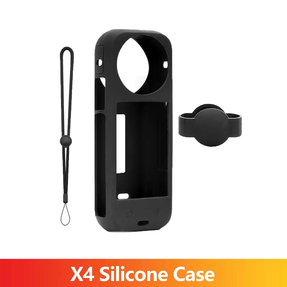 X4 Silicone Case Protective Case Panoramic Camera Case Portable Case For Insta360 X4 Action Camera Accessories