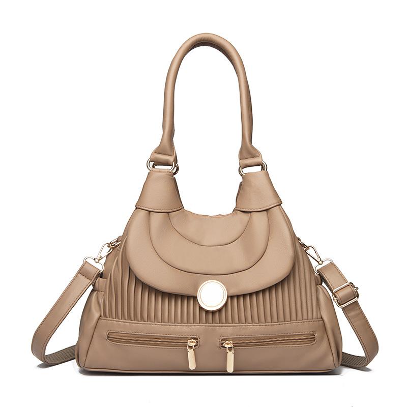Hand-held Shoulder Bag, Pleated, Simple and Distinctive Crossbody Bag, A Niche Design Bag