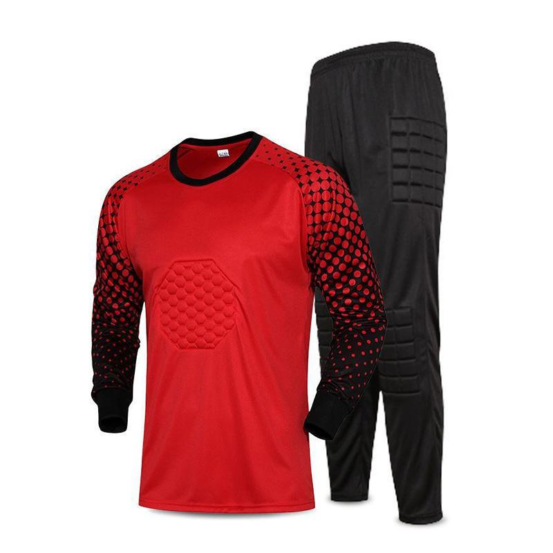 Football Jersey Goalkeeper Goalkeeper Jersey Set Adult Children Long-sleeved Gantry Game Training Jersey Wholesale Foreign Trade