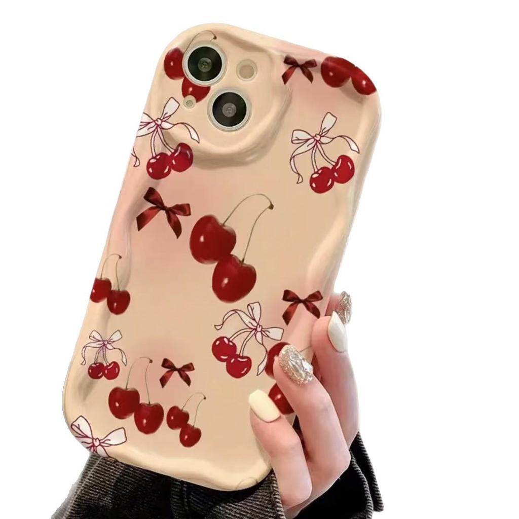 Kirsch-Schleife Handyhülle für iPhone 17 Pro Max/16/15/14/13 Pro