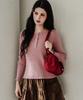 KOOLKITTEN Lace Neck Button Tshirt