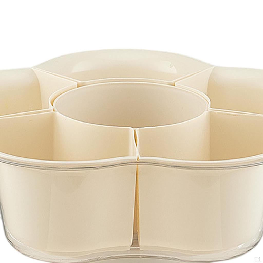 Divided Serving Tray Fruit and Veggie Pot Compartments Candy Snack Plates Vegetable Platter for BBQ