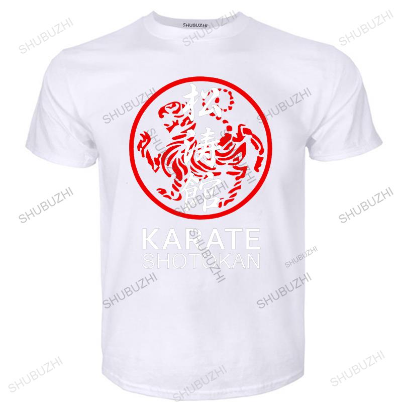 Mens Summer Brand Shotokan Karate Martial Ar ShortSleeve Tshirt New Cotton Karate Exercise Uniforms Tops vintage T Shirt