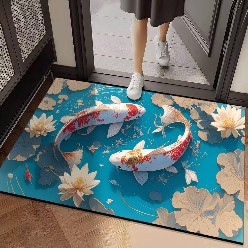 

Впитывающий коврик для ванной комнаты и туалета, противоскользящий и износостойкий коврик для ног, коврик для входной двери 40cm*60cm