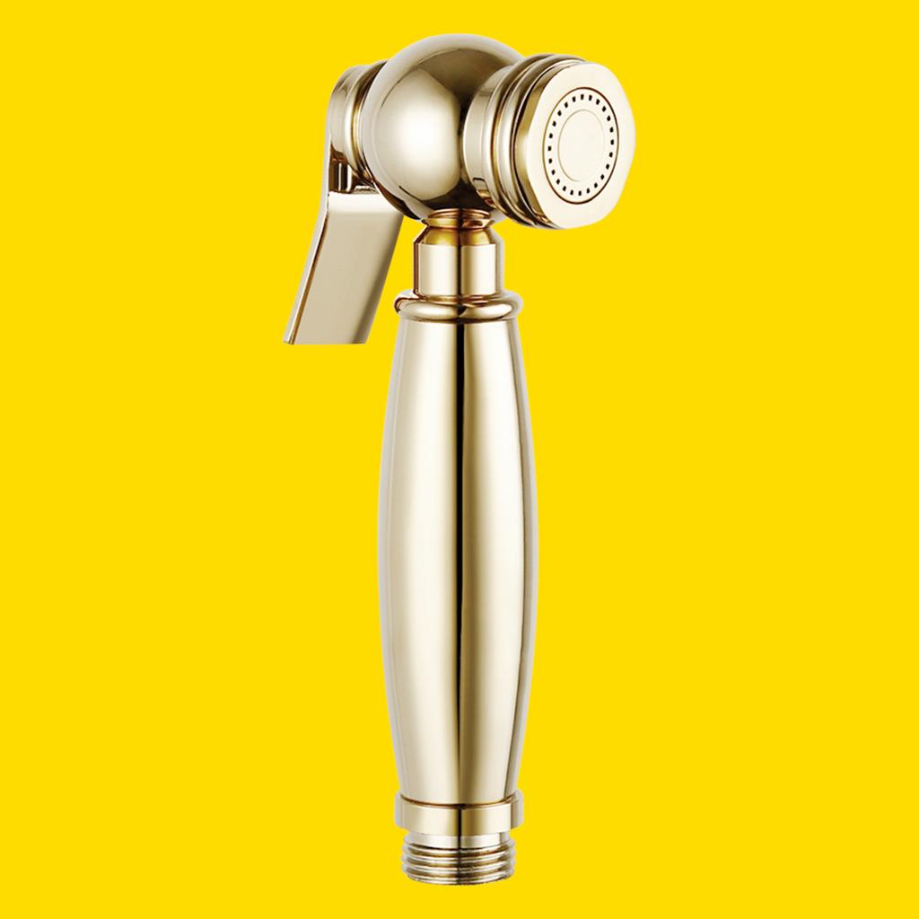 Brass Vintage Spray Gun Kitchen Pull-Out Flush Head Bathroom Toilet Companion Booster Flusher