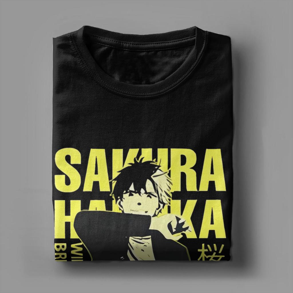 Harajuku T Shirt Japan Anime Wind Breaker Tv Series 2024 Trending T-Shirts 100% Cotton Tee Shirt for Men Short Sleeve Top Tees