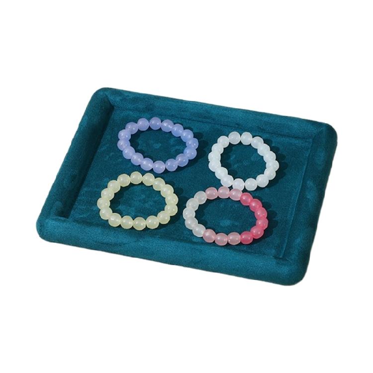 Modern Jewelry Showcase Tray Velvety Jewelry Display Tray Exquisite Charm Holder