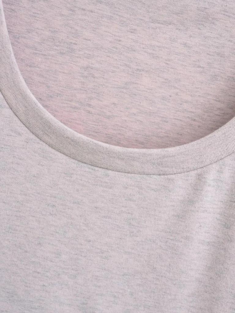 2025 Summer Slim Fit Short Sleeve Crop Top with Wide Round Neck