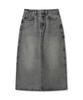 Code Graphy (Women) Denim Long Skirt_Vintage Blue