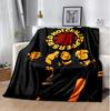 Hot Chili Peppers Flannel Blanket Soft Warm All-Season Throw, Design for Camping, Car Travel, Hiking Sofa, Bed, Office Perfect Gift for Parties