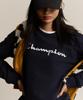 Champion Big Script Logo Crewneck Sweatshirt Normal Navy