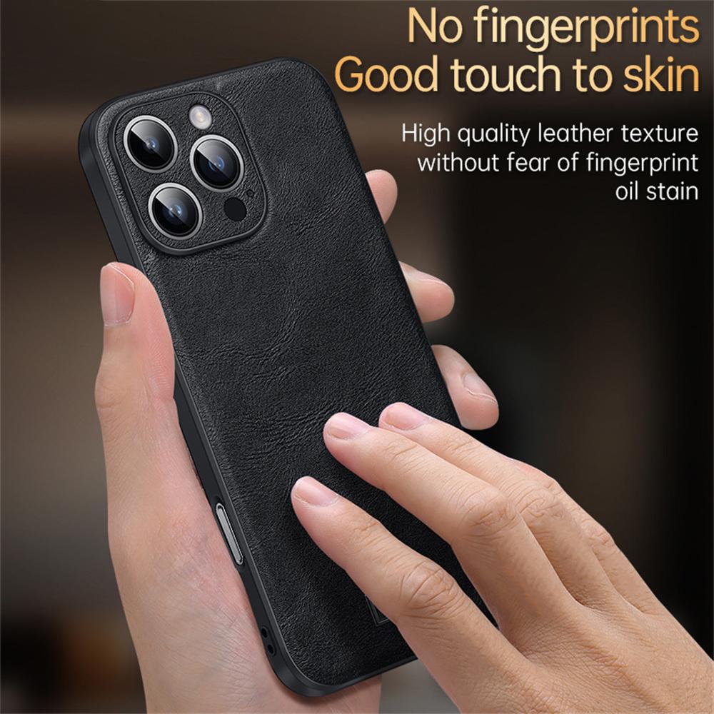 SULADA For iPhone 16 Pro Max Case PU Leather+TPU+PC Back Phone Cover