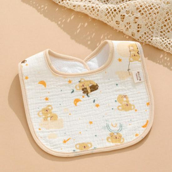 Baby Waterproof U-Shaped Cotton Gauze Bib