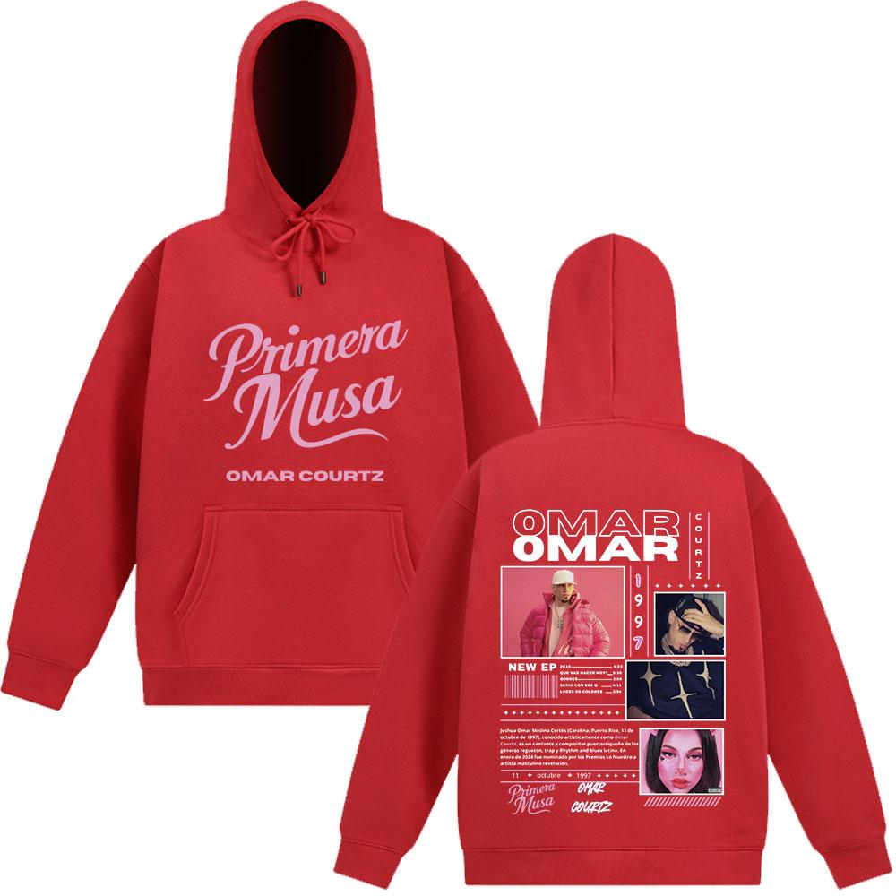 Omar Courtz Primera Musa Album Tour Merch Sweatshirts Men Women Long-sleeved Comfort Pullovers Autumn Winter Casual Man Hoodie