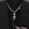 Niche Design Collarbone Chain Sweater Chain Long Female Atmosphere New Necklace Feeling Violent Bear High Sense