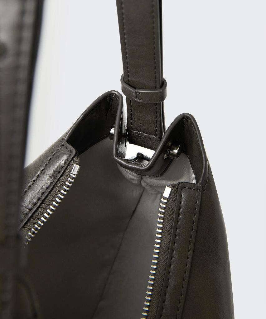 Musinsa Standard Woman Fat Crescent Shoulder Bag [Khaki Grey]