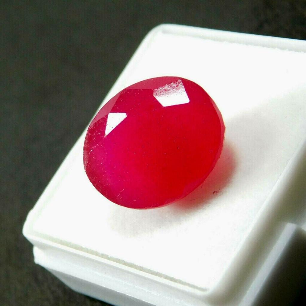 Red Ruby Oval Cut 9 Carat Natural Loose Gemstones Pendant Making