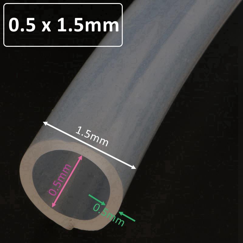 5M Lebensmittelqualität Transparenter Silikonschlauch Gummischlauch 1 2 3 4 5mm Außendurchmesser Flexibler Milchschlauch Bierschlauch Silikagel
