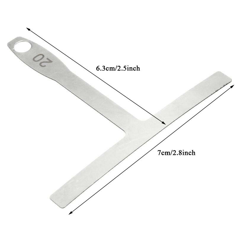 Guitar Neck Notched Straight Edge Builder, 9Pcs Set With Under String Radius Gauge, Stainless Steel, Improve Playability