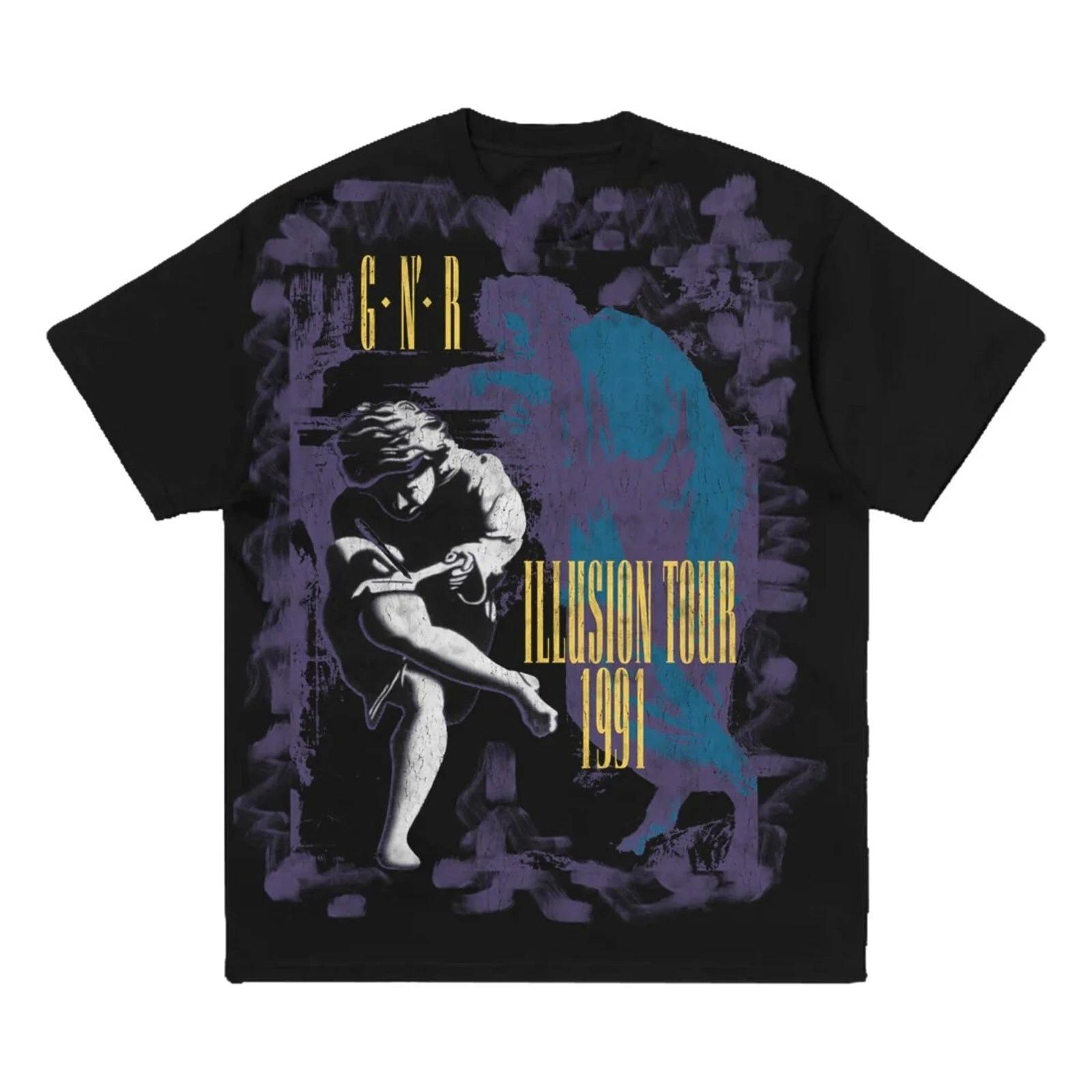 GUNS N ROSES cd cvr Use Your Illusion ILLUSIONS TOUR 1991 Official SHIRT XL New M