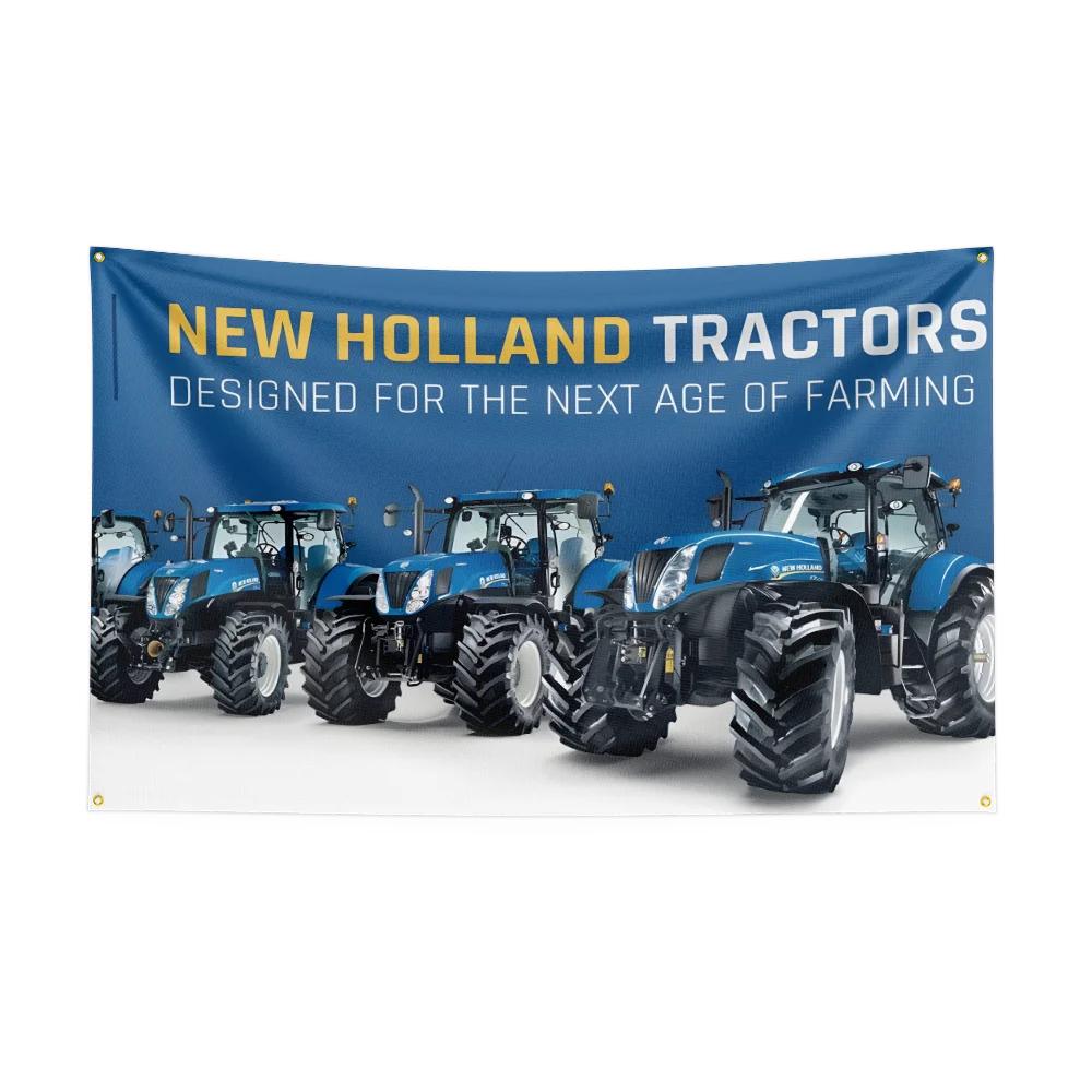 35ft NNew Holland NHAGs Tractors Flag Polyester Digital Printed Tool Tapestry Banner Curtain For Decor Agriculture