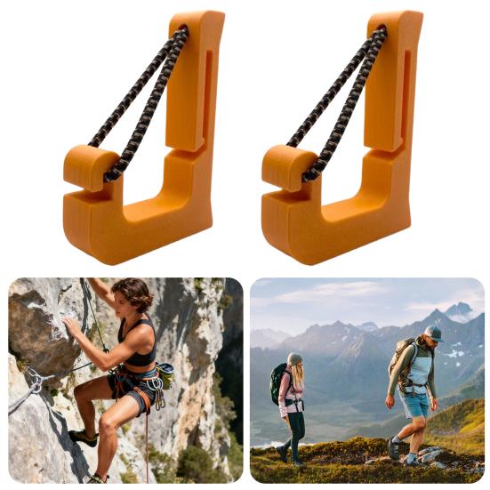 1/2 Bucăți Accesorii cu Cleme Design în Formă de U Fixare prin Agățare Cârlig de Remorcare cu Frânghie Împletită Neagră Reglabilă Clema Reglabilă Convenabilă