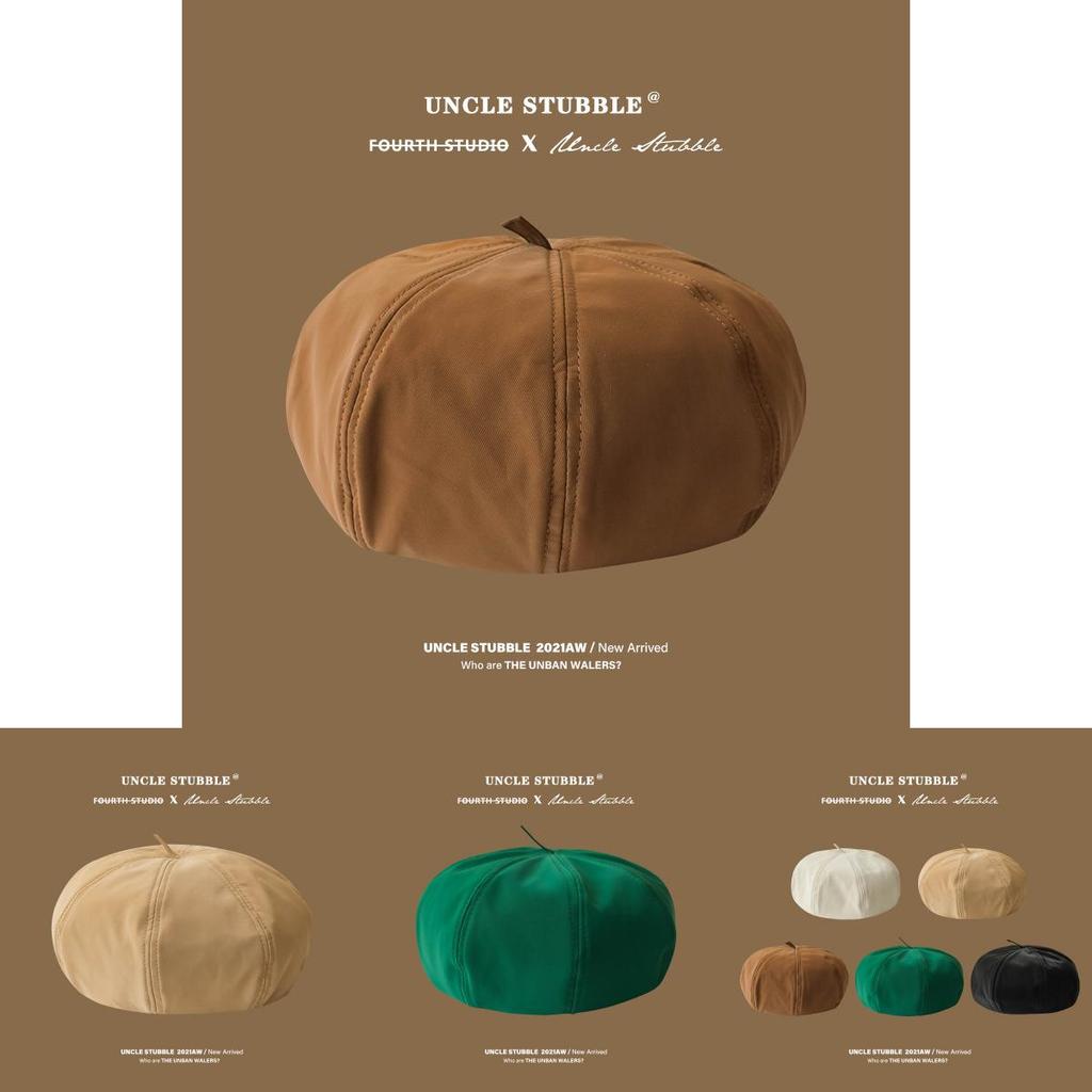 Elegant Pure Cotton Beret Hat For Women Spring Summer New Fashion Versatile Design