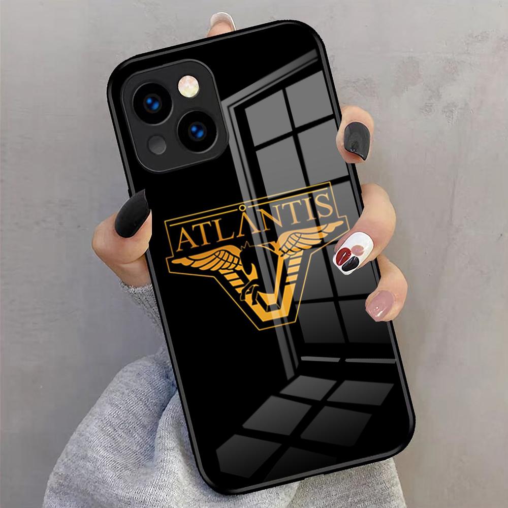 Stargate A-Atlantis-s Logo Handyhülle Für IPhone 17 Pro Max 16 15 14 Pro Max 13 11 X Xs Xr 8 7Plus Glasabdeckung