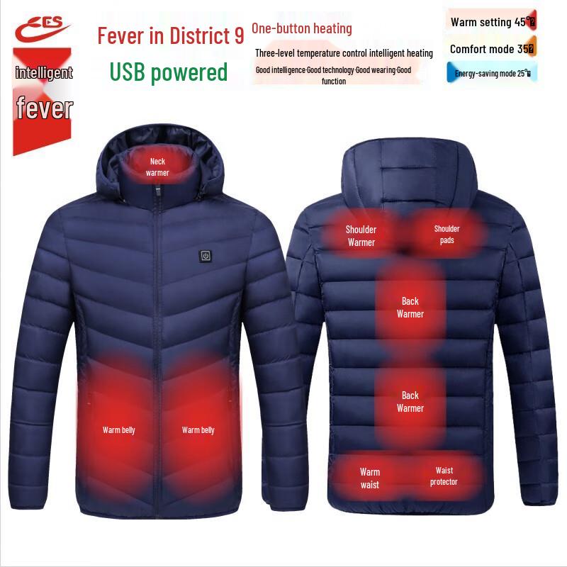 Andidas 9-Zone Smart Graphene USB Heated Jacket
