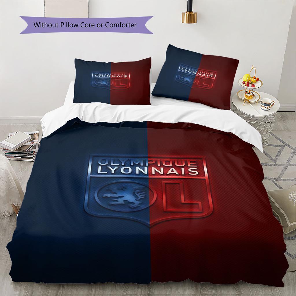 OL Logo Bedding Quilt Set Quilt Cover Pillowcase Home Decoration Birthday Gift (1 * Duvet Cover + 2 * Pillowcase, Without Core)
