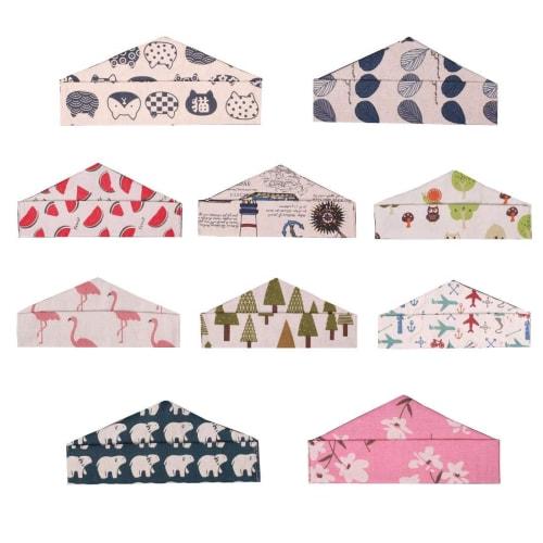 

SITEDAN Chopstick Cases, Cutlery Storage Bags (10-Pack), Portable, Can also be used as a Chopstick Holder or Fan Case, Linen Pouch, Fabric Wrap, Cute