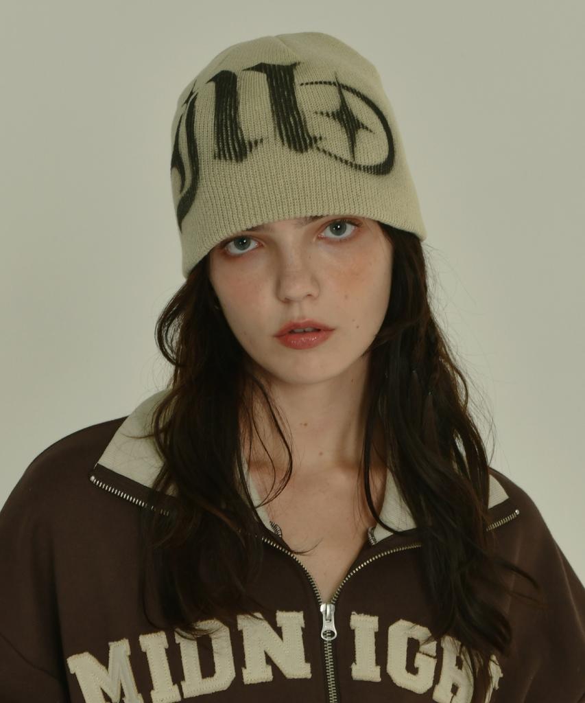 MIDNIGHT MOVE Sp Beanie (Beige)
