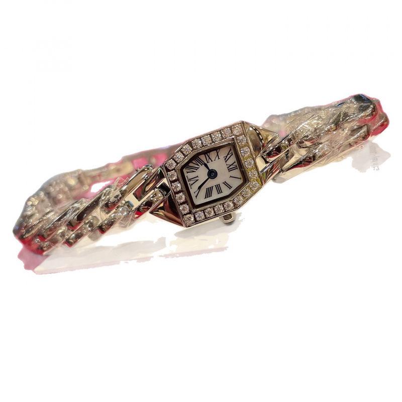 Elegant Kajia Ladies Watch: Geometric Hexagonal Case with Diamond Bezel and Exquisite Band