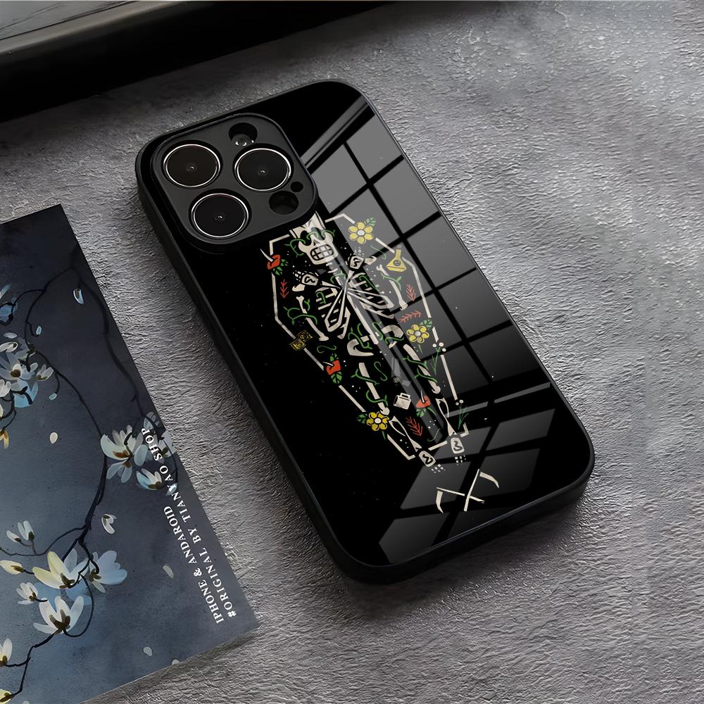 

G-Grim F-Fandango Game Phone Case For IPhone 17 Air 16 E Pro Max 15 14 13 Mini 12 Pro 11 Max Plus Black Glass Cover iPhone 15ProMax